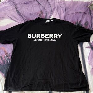Burberry Black Logo Men's Tee